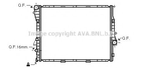 AVA QUALITY COOLING - BWA2276 - Радиатор, охлаждение двигателя (Охлаждение)