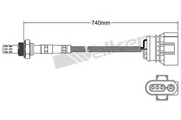 WALKER PRODUCTS - 250-24147 - Лямбда-зонд (Приготовление смеси)