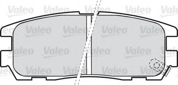 VALEO - 598507 - Комплект тормозных колодок, дисковый тормоз (Тормозная система)