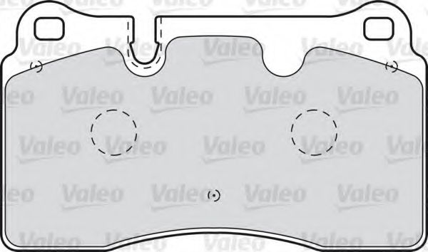 VALEO - 598994 - Комплект тормозных колодок, дисковый тормоз (Тормозная система)