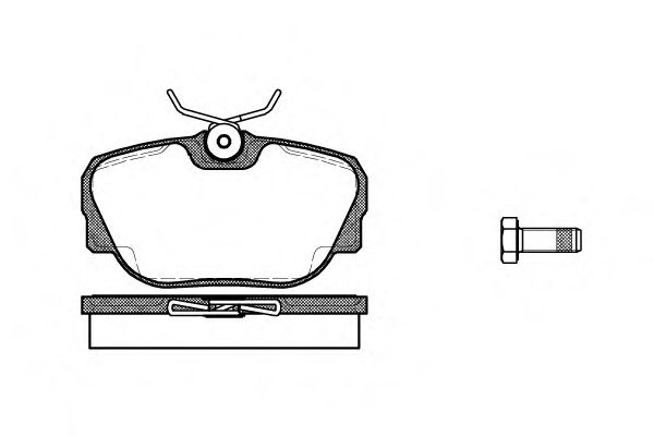WOKING - P3963.00 - Комплект тормозных колодок, дисковый тормоз (Тормозная система)