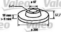 VALEO - 186858 - Тормозной диск (Тормозная система)