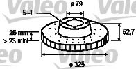 VALEO - 186731 - Тормозной диск (Тормозная система)