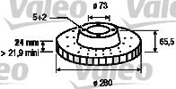 VALEO - 186418 - Тормозной диск (Тормозная система)