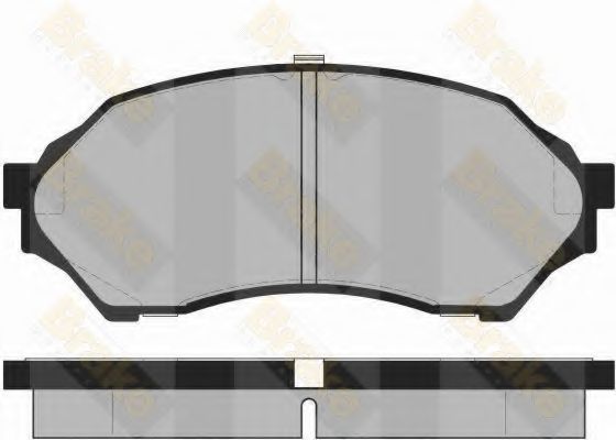 BRAKE ENGINEERING - PA1430 - Комплект тормозных колодок, дисковый тормоз (Тормозная система)