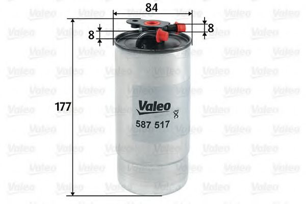 VALEO - 587517 - Топливный фильтр (Система подачи топлива)