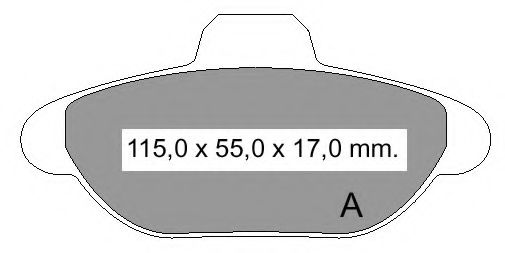 VEMA - 834460 - Комплект тормозных колодок, дисковый тормоз (Тормозная система)