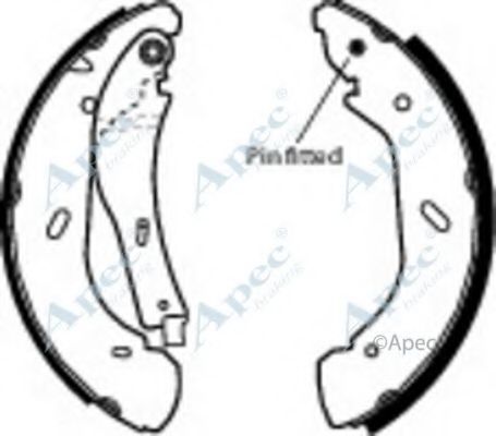 APEC BRAKING - SHU632 - Комплект тормозных колодок (Тормозная система)