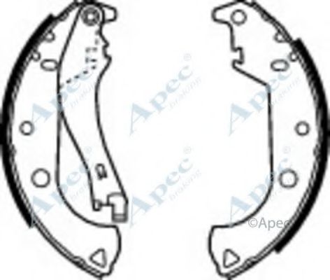 APEC BRAKING - SHU642 - Комплект тормозных колодок (Тормозная система)