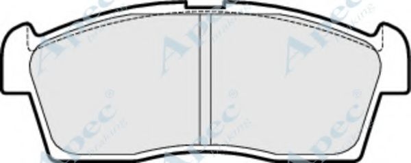 APEC BRAKING - PAD1510 - Комплект тормозных колодок, дисковый тормоз (Тормозная система)