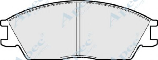 APEC BRAKING - PAD506 - Комплект тормозных колодок, дисковый тормоз (Тормозная система)