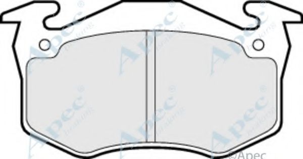 APEC BRAKING - PAD573 - Комплект тормозных колодок, дисковый тормоз (Тормозная система)