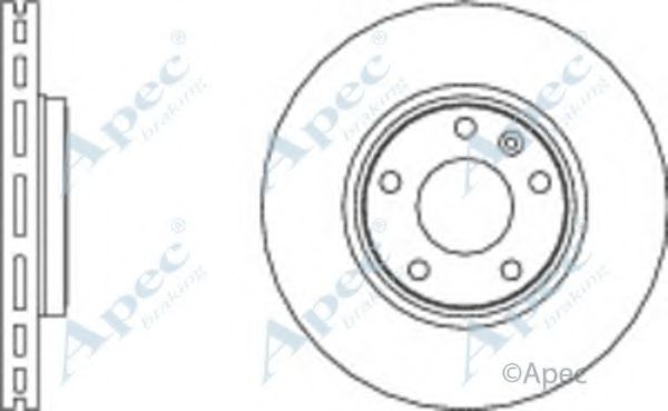 APEC BRAKING - DSK2215 - Тормозной диск (Тормозная система)