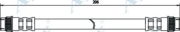 APEC BRAKING - HOS3178 - Тормозной шланг (Тормозная система)