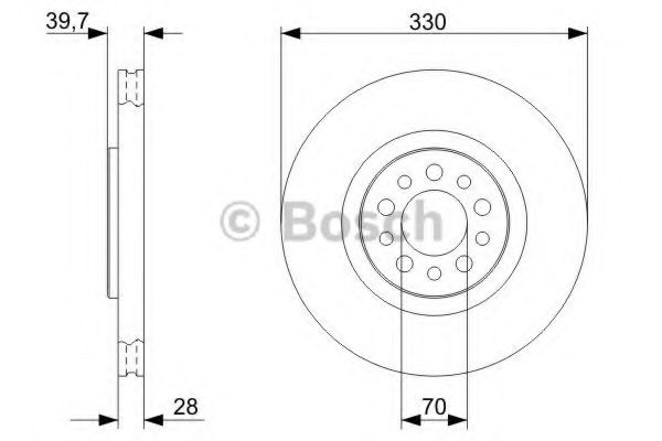 BOSCH - 0 986 479 324 - Тормозной диск (Тормозная система)