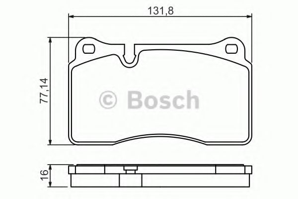 BOSCH - 0 986 494 207 - Комплект тормозных колодок, дисковый тормоз (Тормозная система)