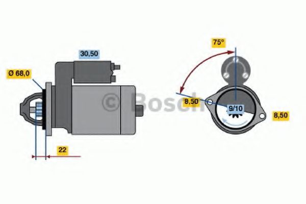 BOSCH - 0 986 017 120 - Стартер (Система стартера)