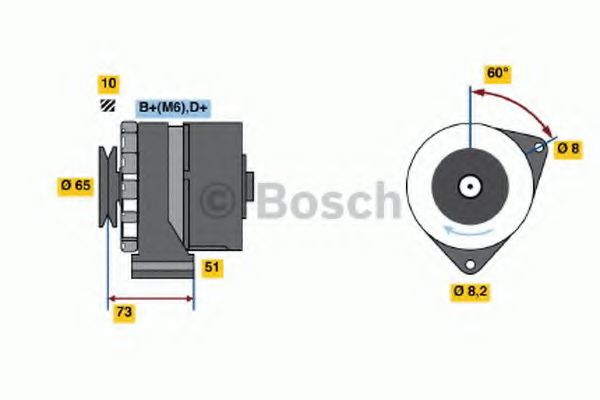 BOSCH - 0 986 030 700 - Генератор (Генератор)