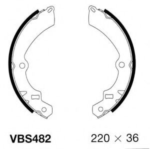 MOTAQUIP - VBS482 - Комплект тормозных колодок
