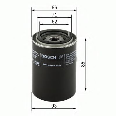 BOSCH - 0 451 103 224 - Масляный фильтр (Смазывание)