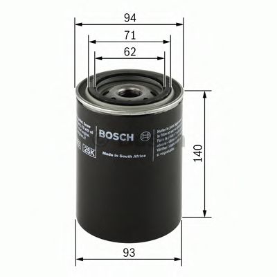 BOSCH - 0 451 103 346 - Масляный фильтр (Смазывание)