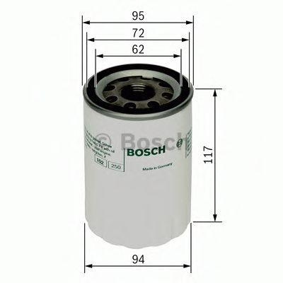 BOSCH - 0 451 103 366 - Масляный фильтр (Смазывание)