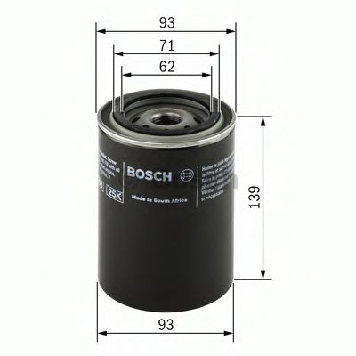 BOSCH - 0 451 203 194 - Масляный фильтр (Смазывание)