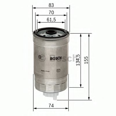 BOSCH - 1 457 434 105 - Топливный фильтр (Система подачи топлива)