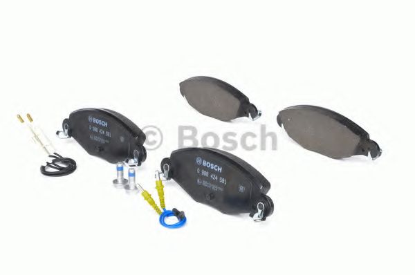 BOSCH - 0 986 424 581 - Комплект тормозных колодок, дисковый тормоз (Тормозная система)