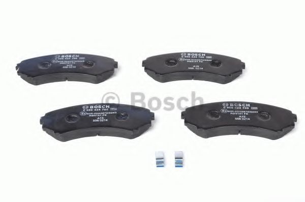 BOSCH - 0 986 424 709 - Комплект тормозных колодок, дисковый тормоз (Тормозная система)