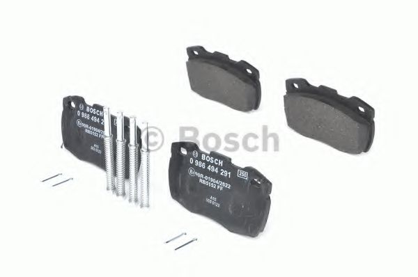 BOSCH - 0 986 494 291 - Комплект тормозных колодок, дисковый тормоз (Тормозная система)