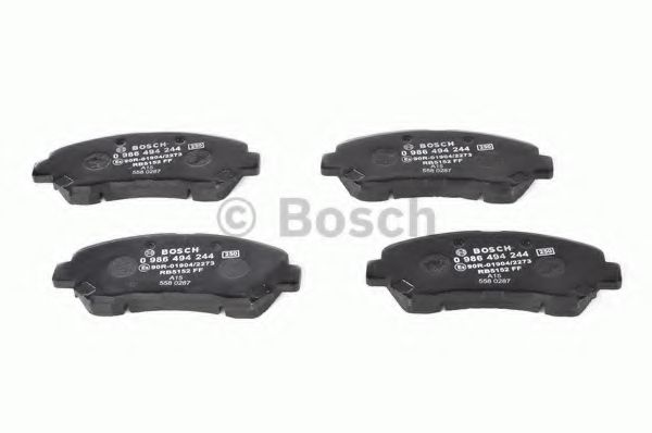 BOSCH - 0 986 494 244 - Комплект тормозных колодок, дисковый тормоз (Тормозная система)