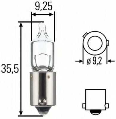 HELLA - 8GH 007 643-121 - Лампа накаливания, фонарь указателя поворота (Сигнализация)