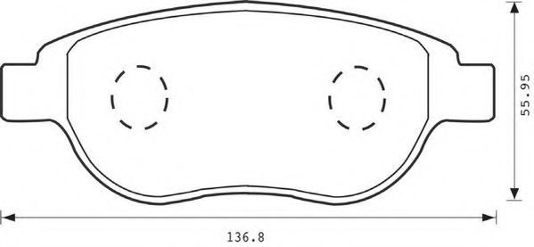 JURID - 573031J - Комплект тормозных колодок, дисковый тормоз (Тормозная система)