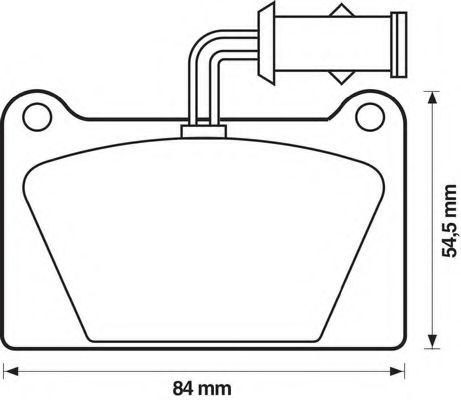 BENDIX - 571294B - Комплект тормозных колодок, дисковый тормоз