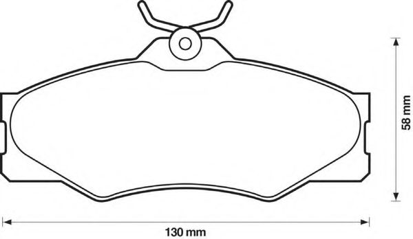 BENDIX - 571380B - Комплект тормозных колодок, дисковый тормоз