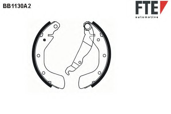FTE - BB1130A2 - Комплект тормозных колодок (Тормозная система)