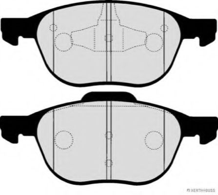 HERTH+BUSS JAKOPARTS - J3603064 - Комплект тормозных колодок, дисковый тормоз (Тормозная система)