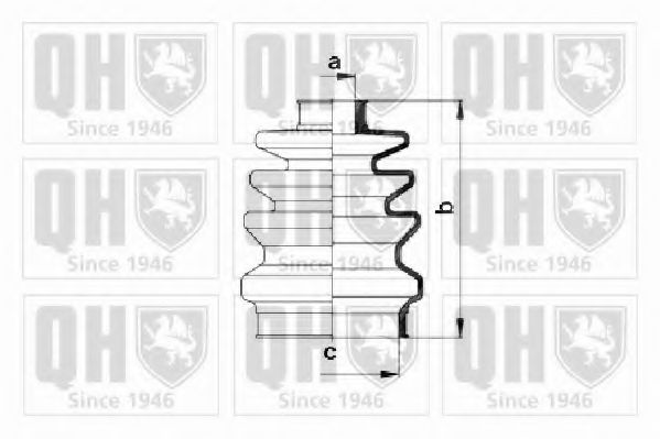 QUINTON HAZELL - QJB167 - Комплект пылника, приводной вал (Привод колеса)
