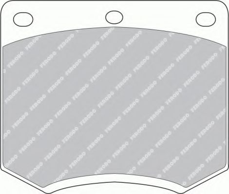 FERODO - FSL167 - Комплект тормозных колодок, дисковый тормоз (Тормозная система)