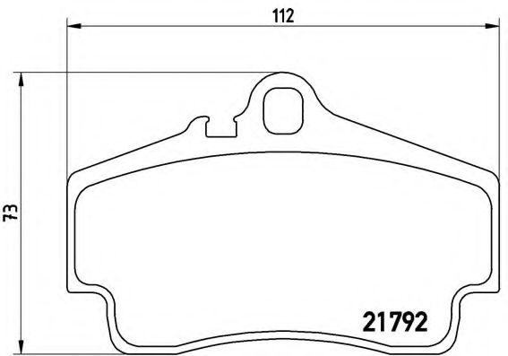 BREMBO - P 65 008 - Комплект тормозных колодок, дисковый тормоз (Тормозная система)