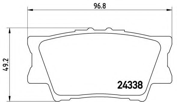 BREMBO - P 83 089 - Комплект тормозных колодок, дисковый тормоз (Тормозная система)