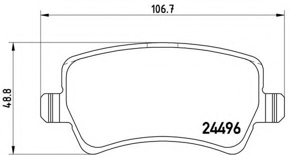 BREMBO - P 86 021 - Комплект тормозных колодок, дисковый тормоз (Тормозная система)