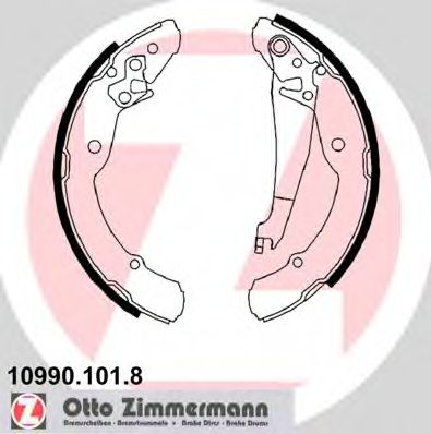 ZIMMERMANN - 10990.101.8 - Комплект тормозных колодок (Тормозная система)