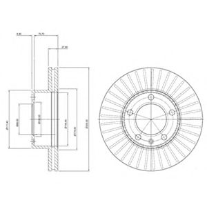 DELPHI - BG9692 - Тормозной диск (Тормозная система)