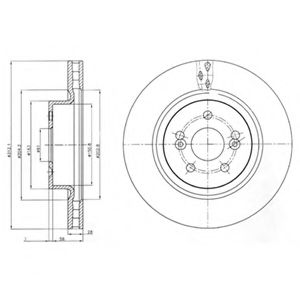 DELPHI - BG4111 - Тормозной диск (Тормозная система)