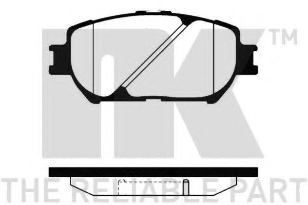 NK - 224568 - Комплект тормозных колодок, дисковый тормоз (Тормозная система)