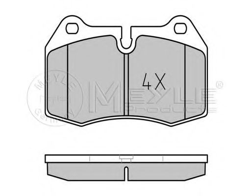 MEYLE - 025 214 7118 - Комплект тормозных колодок, дисковый тормоз (Тормозная система)