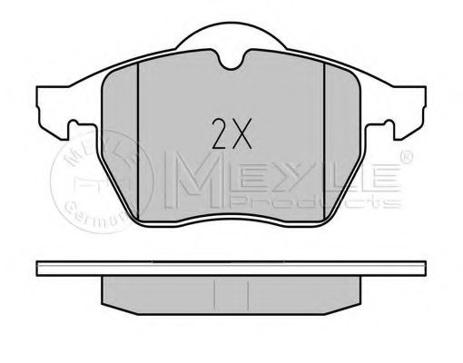 MEYLE - 025 218 2919 - Комплект тормозных колодок, дисковый тормоз (Тормозная система)