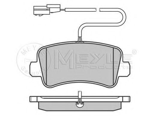 MEYLE - 025 251 1218/W - Комплект тормозных колодок, дисковый тормоз (Тормозная система)